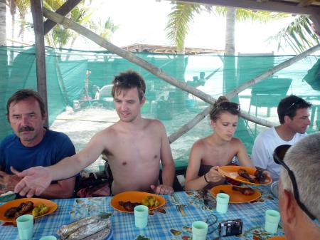 Repas sur la plage